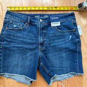New! Old Navy Classic Blue Denim cut off 5” inseam shorts